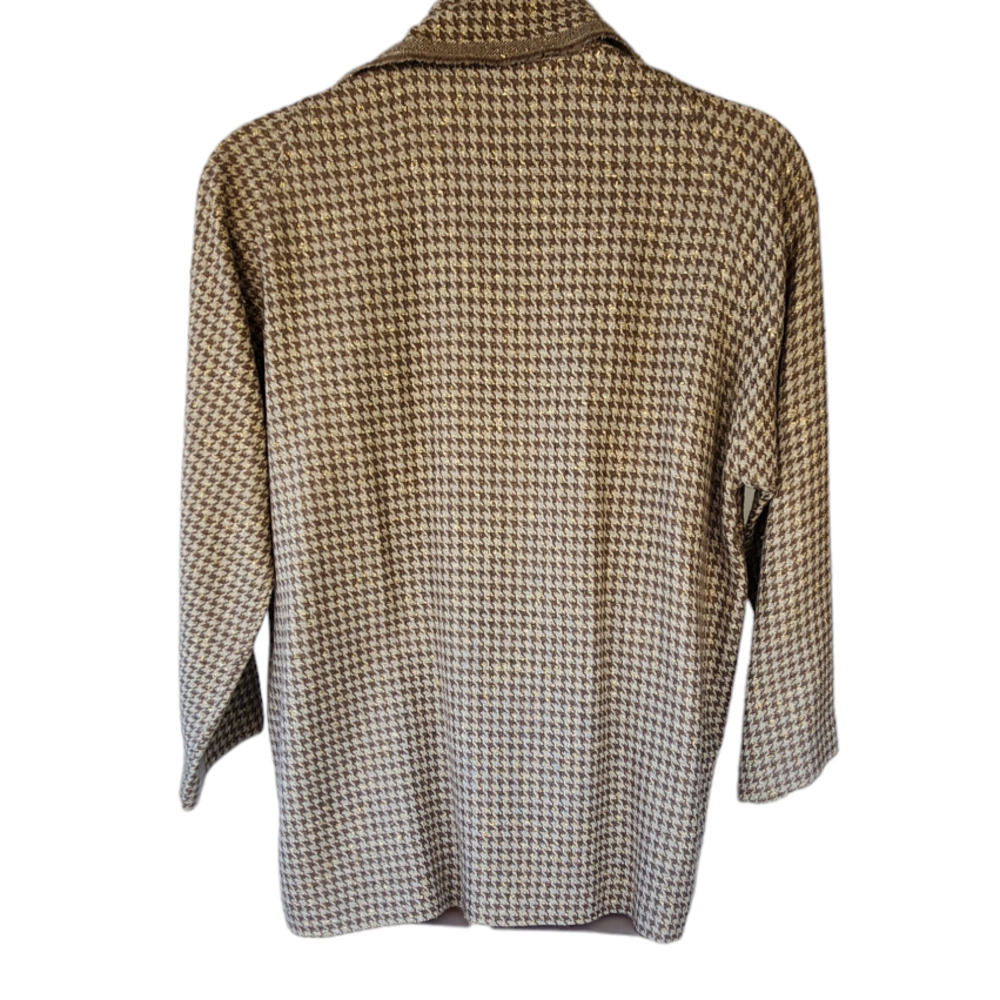 Shamask Brown Wool Blend Open Front Jacket 1 - image 2